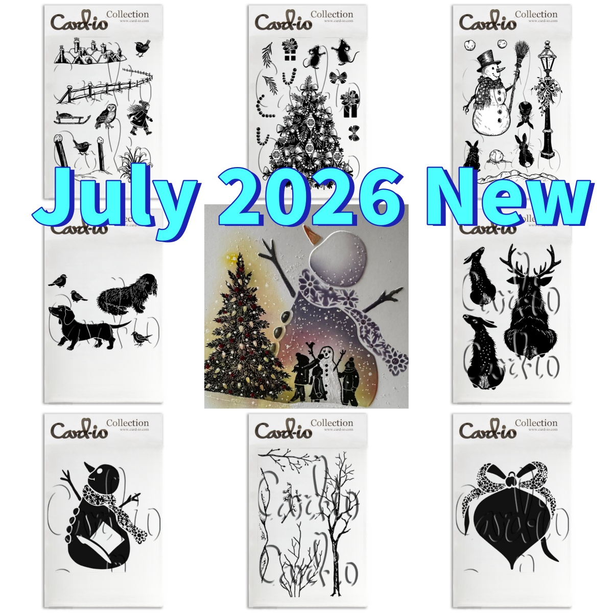 Candle For Supplies - Collezione Natalizia: Timbri e Stencil 'Snow