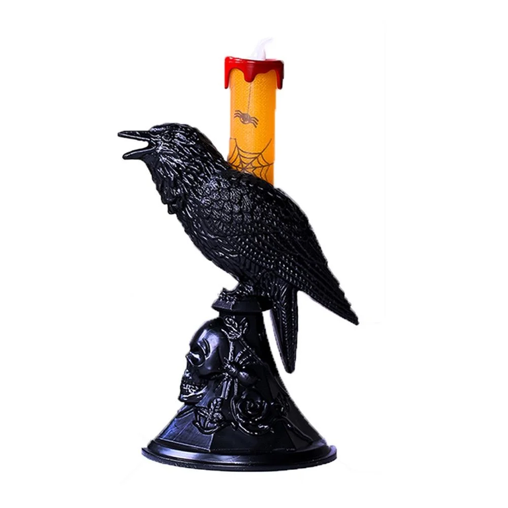 Candle Supplies Europe - Nuova statua di corvo nero Candeliere