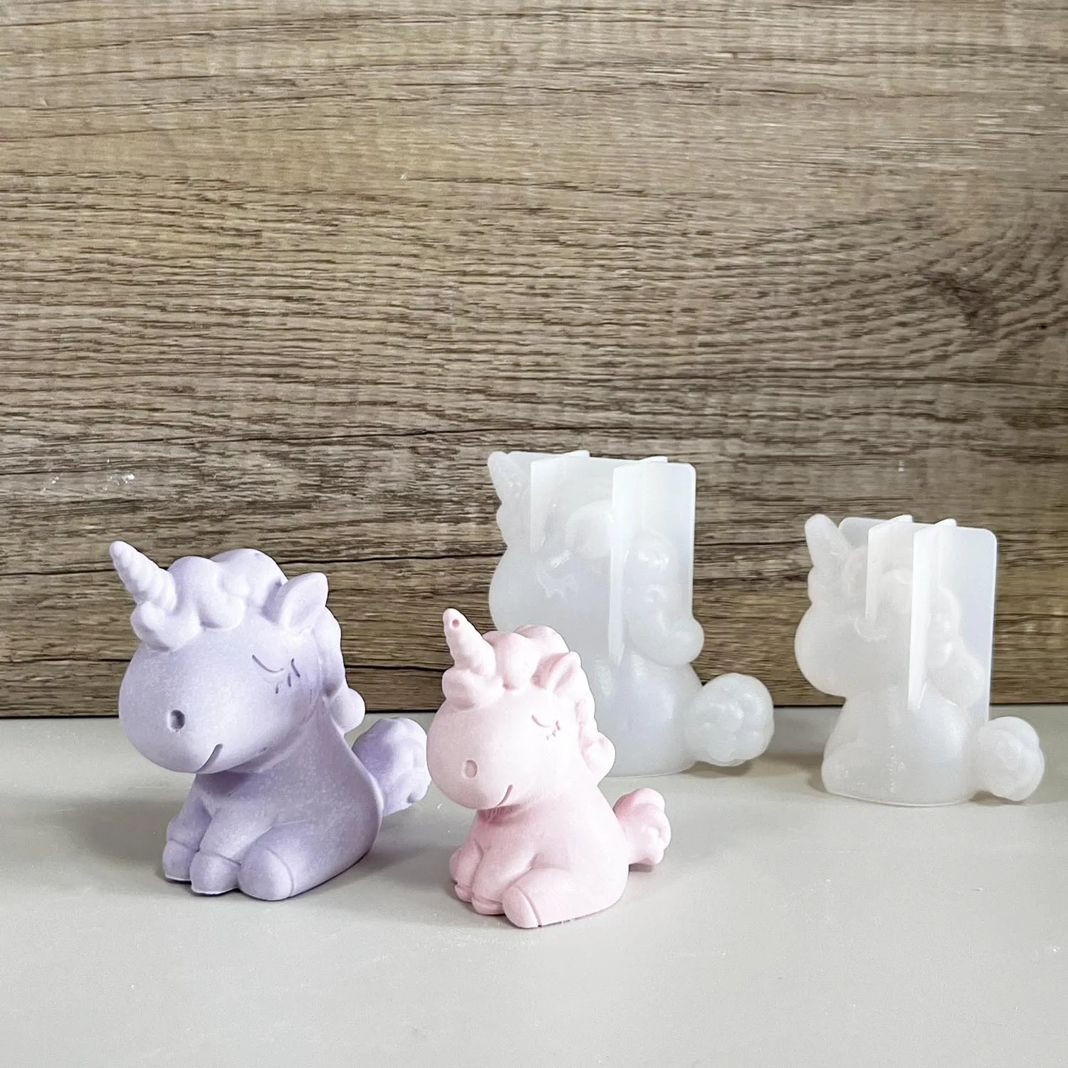 Candle Making Supplies Kit - 3D geometrica in silicone unicorno gatto