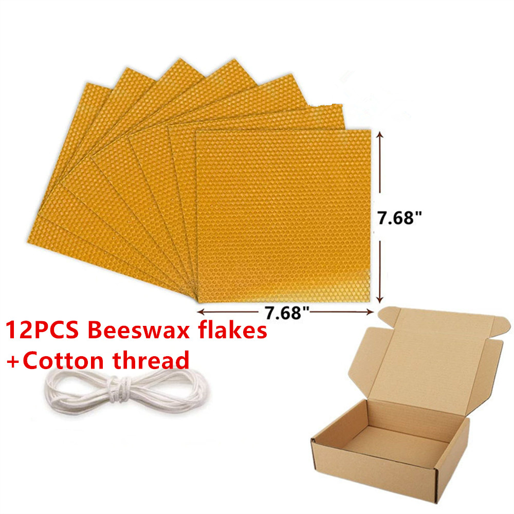 Beeswax Sheet Roll - 12 pezzi Kit di fogli sottili