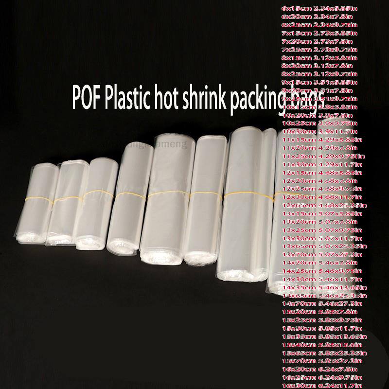 Shrink Sleeve Pvc - 100 Pz/lotto 82 Formati POF Sacchetti