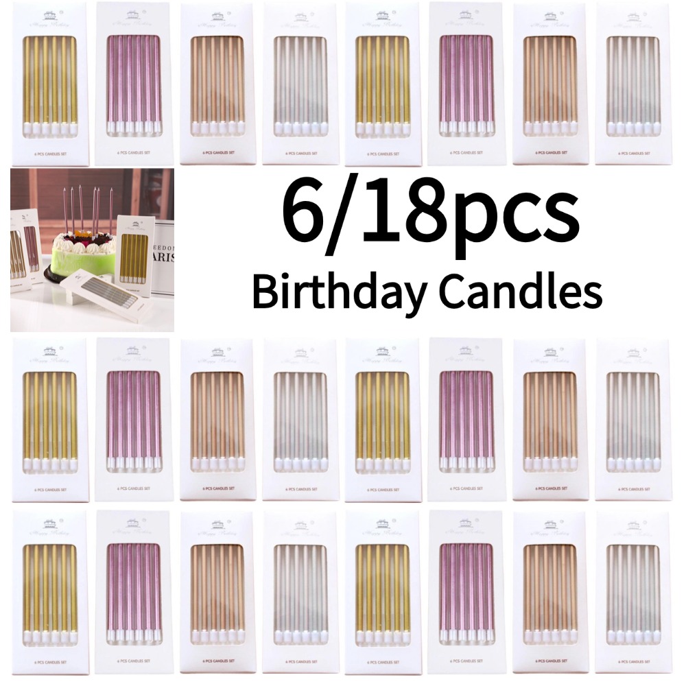 6/18 pz Metallo Oro Argento Ca - Candle For Supplies recensione e prezzo