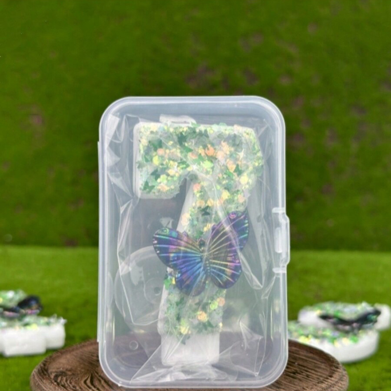 1Pc Verde Paillettes Numero 0- - Candle For Supplies recensione e prezzo